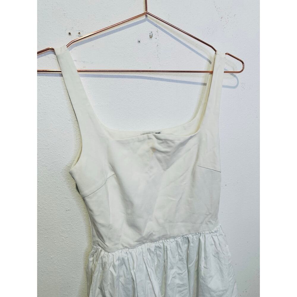 RUE SOPHIE Women's Off White Square Neckline Flowy Skirt Midi Dress Size XS - Picture 4 of 15